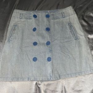 She + Sky Denim Skirt